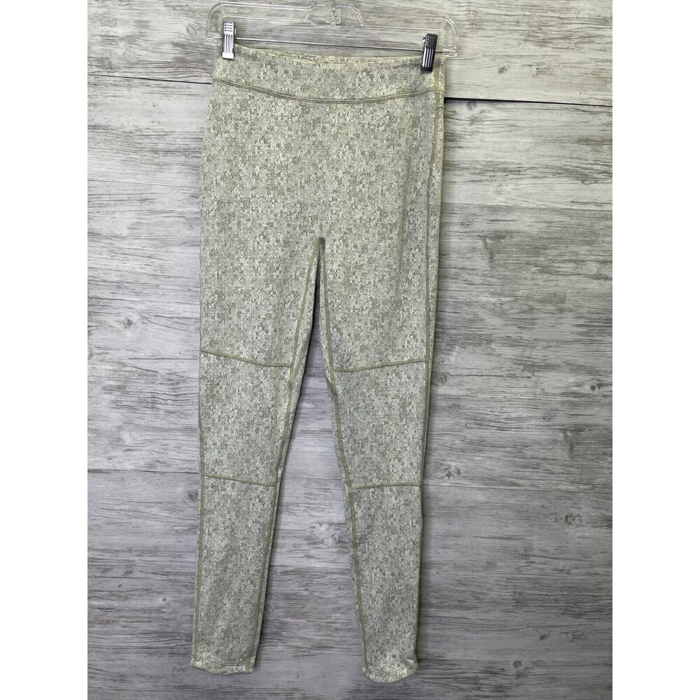Gymshark Leggings Womens M Beige Spotted Tapered Seamless Athletic Gym Pants